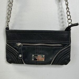 Nine West Black With Silver Tone Chain